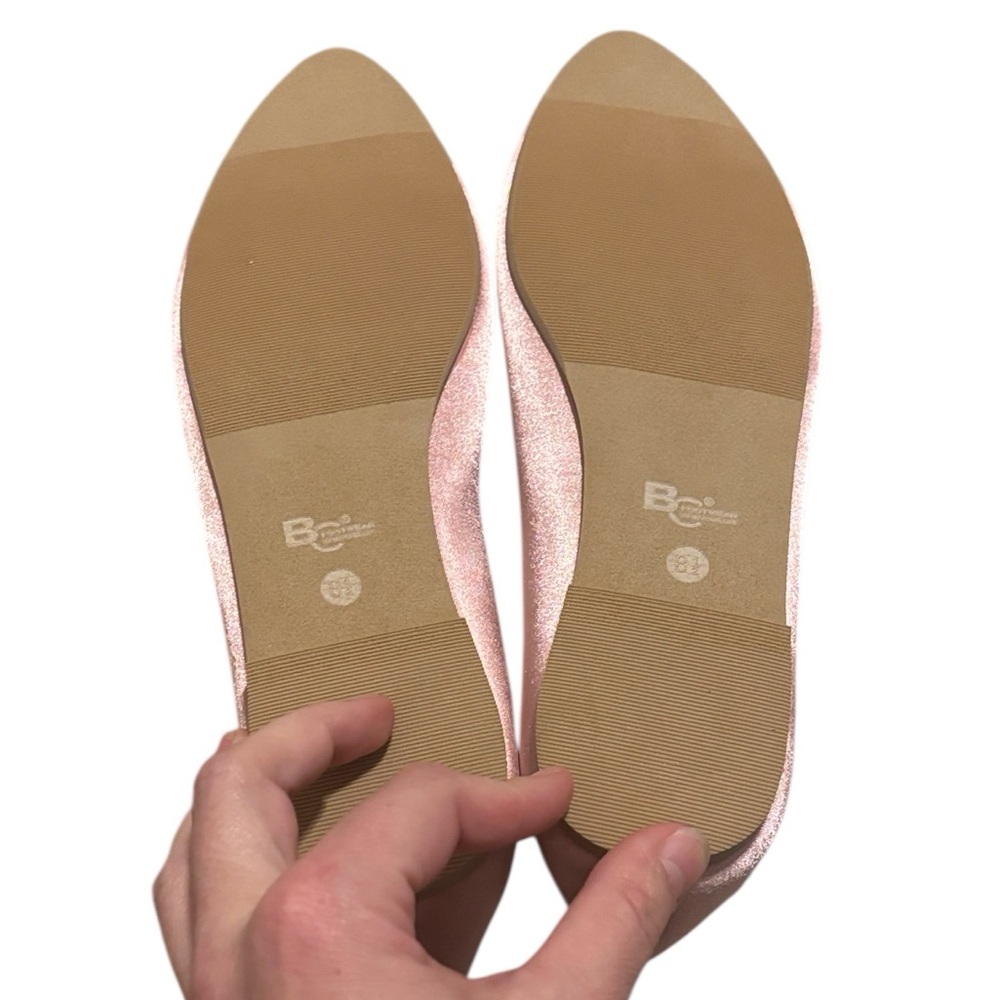 NIB Seychelles pink blush satin pointed toe ballet flats sz 8.5 fits like 9 - Picture 6 of 7